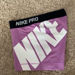 Purple Nike Pro Spandex